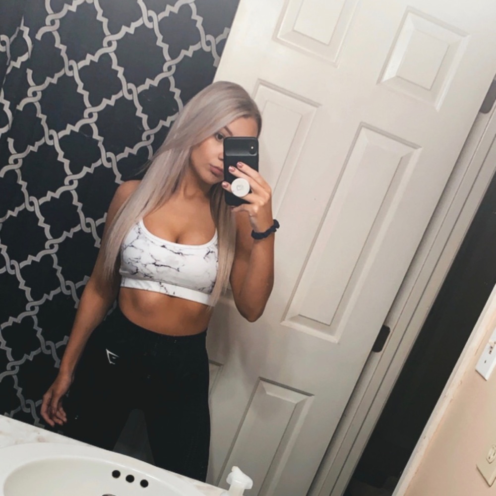 Buff bunny Jade mesh Marble Sports bra